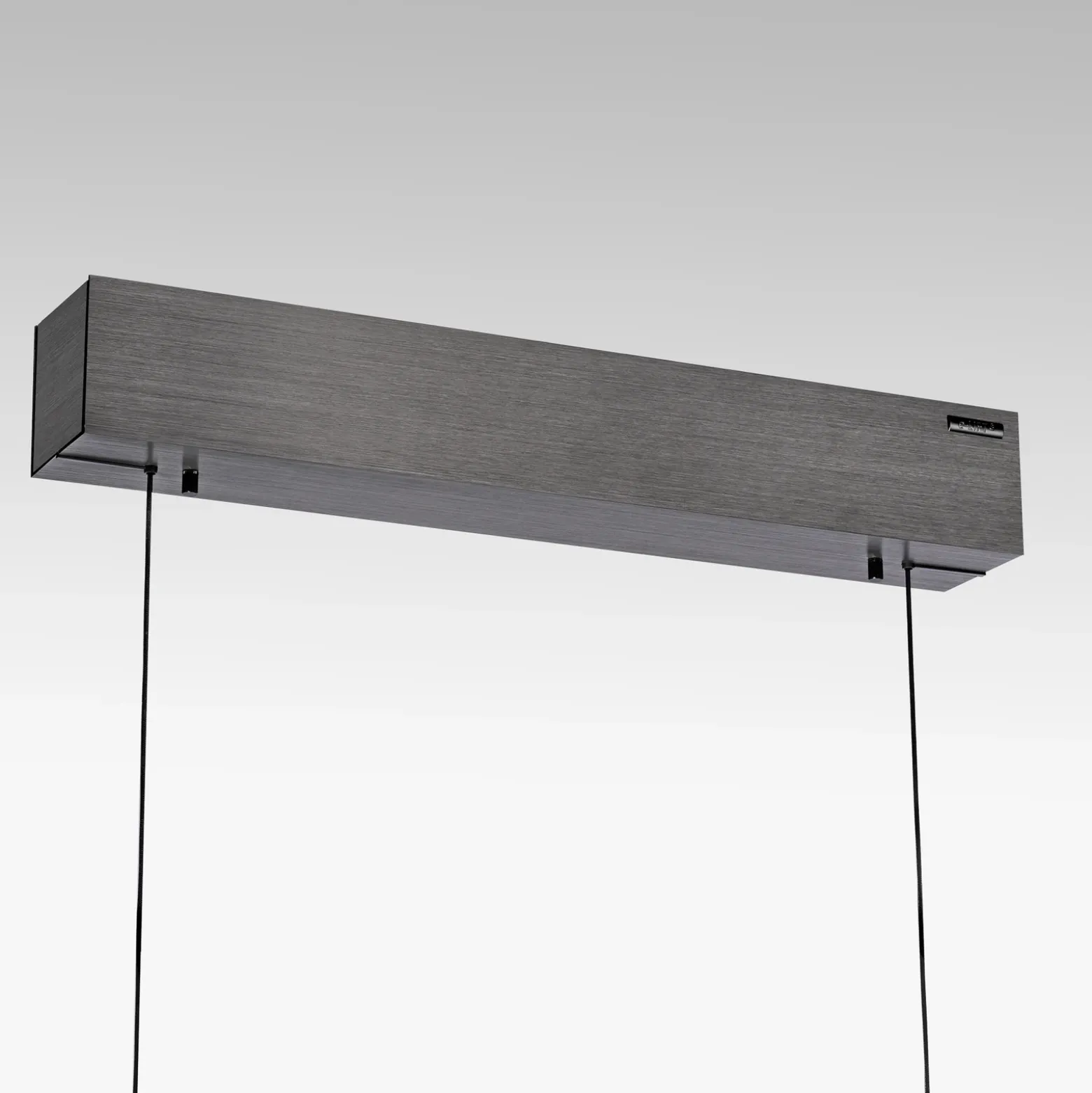 lámpara colgante LED PURE E-Popup, platino, cristal, CCT, 18 lámparas.