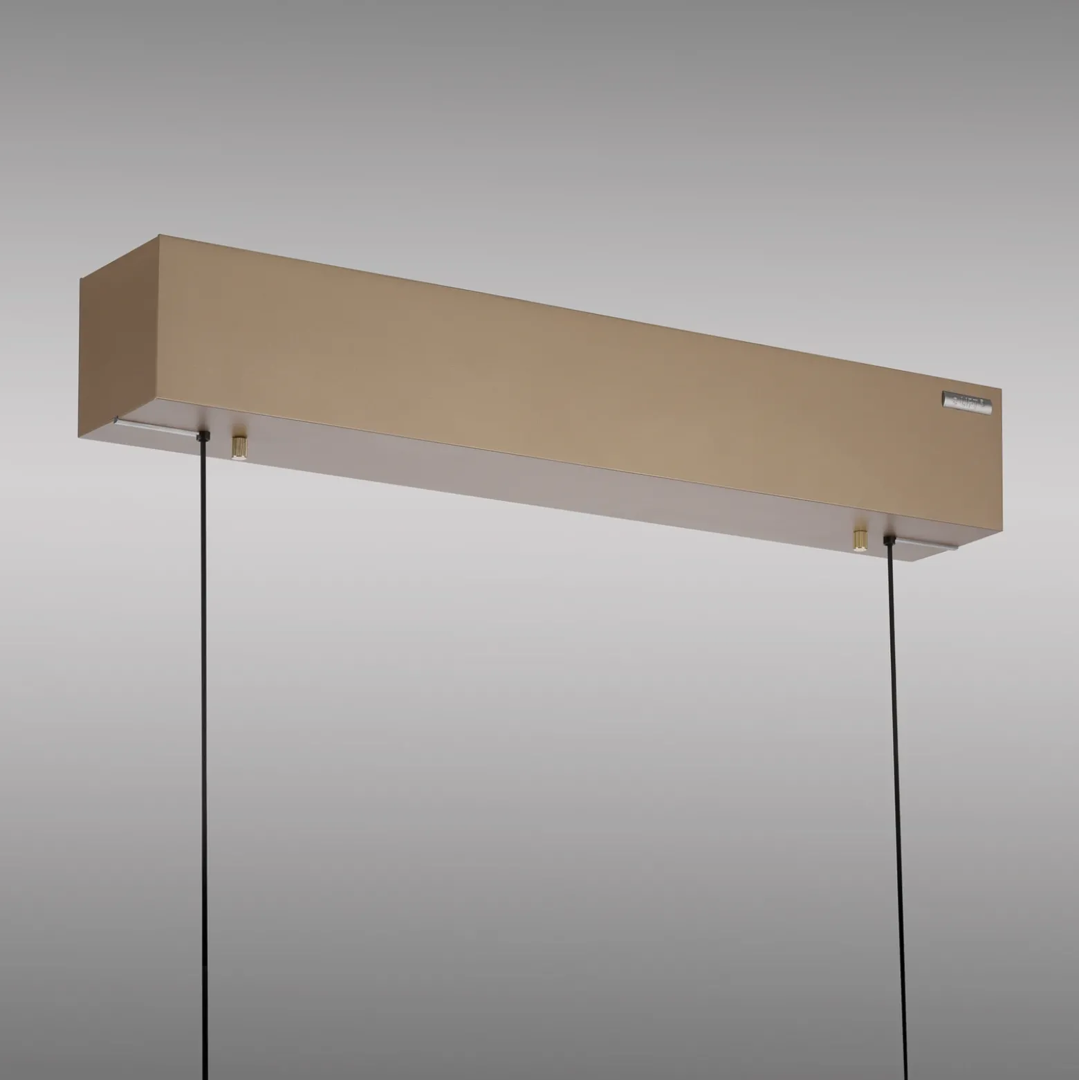 lámpara colgante LED PURE E-Popup, bronce, cristal, CCT, 18 lámparas.