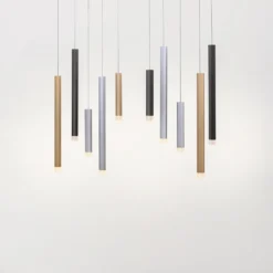 Lámpara colgante LED PURE Gemin, multicolor, de 10 luces