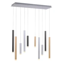 Lámpara colgante LED PURE Gemin, multicolor, de 10 luces