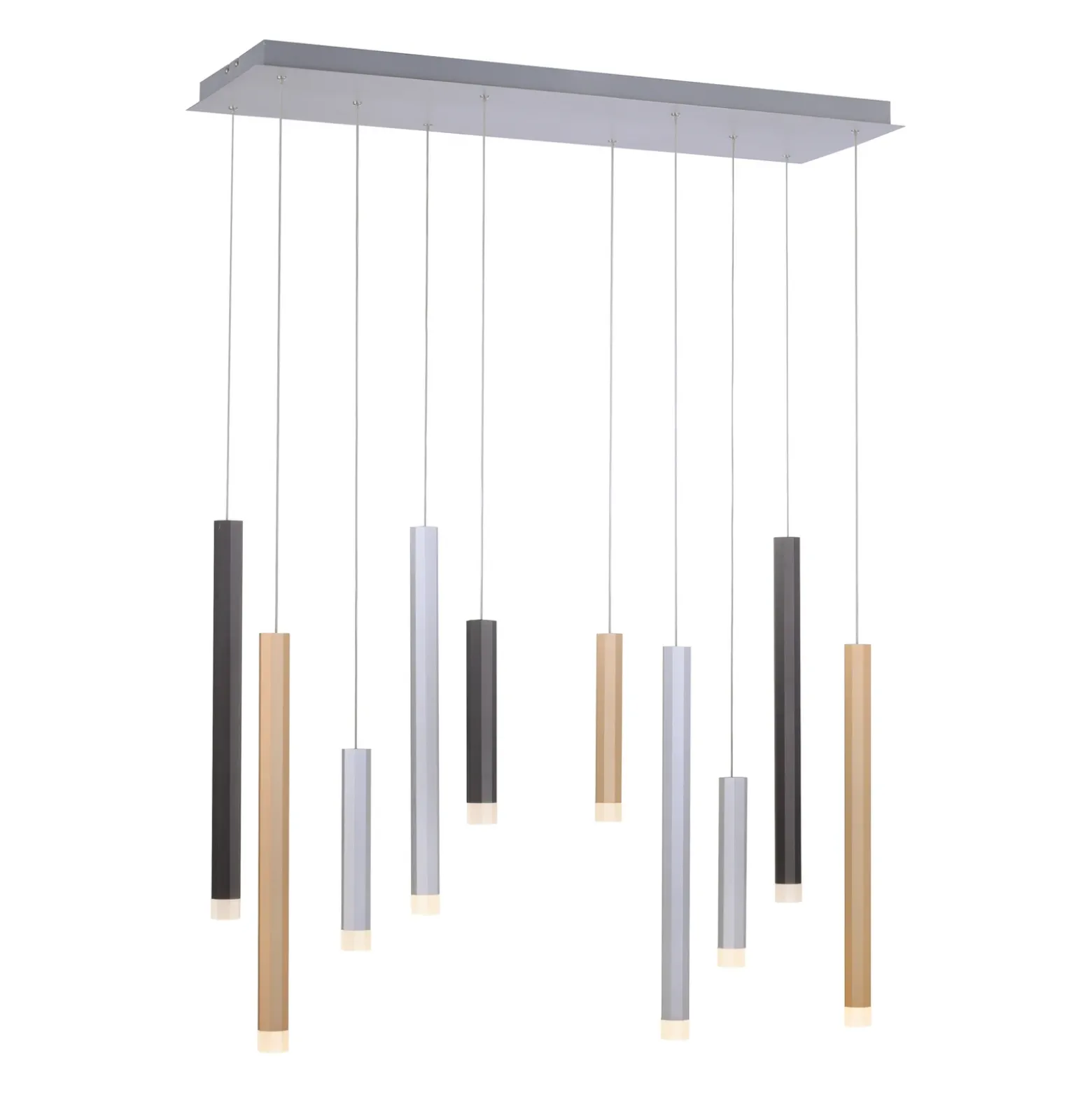 Lámpara colgante LED PURE Gemin, multicolor, de 10 luces