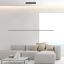 Lámpara colgante LED PURE Lite, grafito, 160 cm, CCT, atenuable