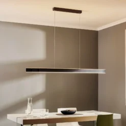lámpara colgante LED PURE Lume, grafito, CCT