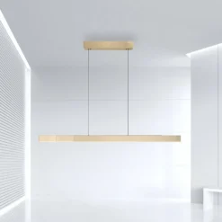 lámpara colgante LED PURE Moto-Rise, oro imperial, aluminio, CCT