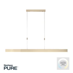 lámpara colgante LED PURE Moto, oro imperial, atenuable, CCT