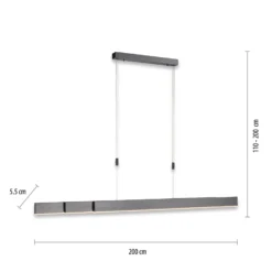 lámpara colgante LED PURE Moto, platino, atenuable, CCT