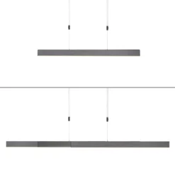 lámpara colgante LED PURE Moto, platino, atenuable, CCT