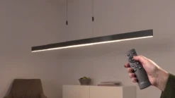 lámpara colgante LED PURE Moto, platino, atenuable, CCT