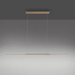 Lámpara colgante LED PURE Surface, bronce, 160 cm, aluminio, 3000 K