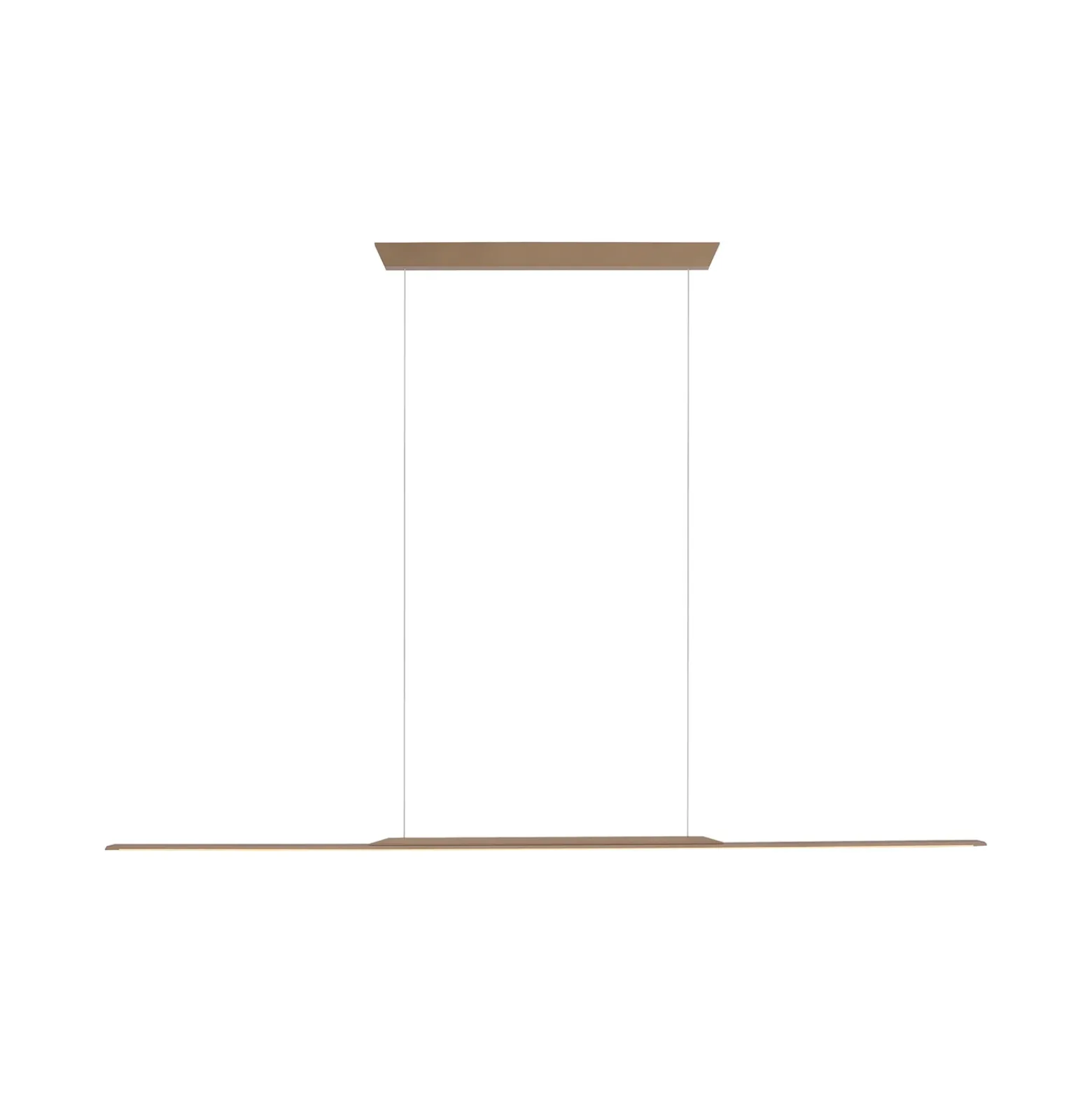 Lámpara colgante LED PURE Surface, bronce, 160 cm, aluminio, 3000 K