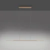 Lámpara colgante LED PURE Surface, bronce, 125 cm, aluminio, 3000 K