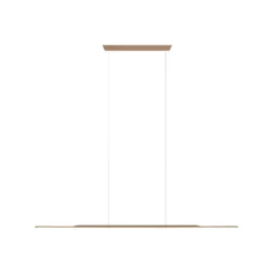 Lámpara colgante LED PURE Surface, bronce, 125 cm, aluminio, 3000 K
