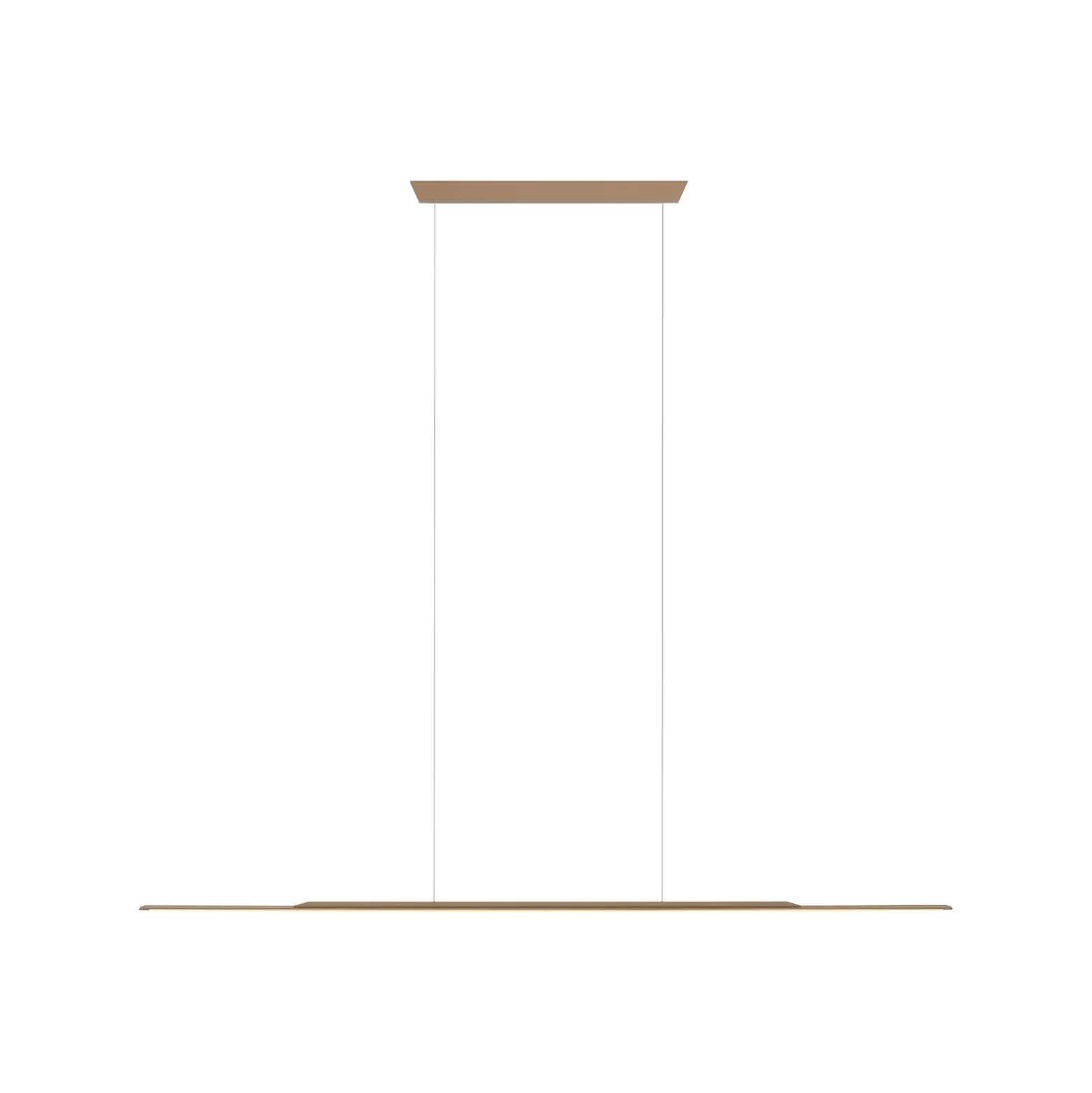 Lámpara colgante LED PURE Surface, bronce, 125 cm, aluminio, 3000 K