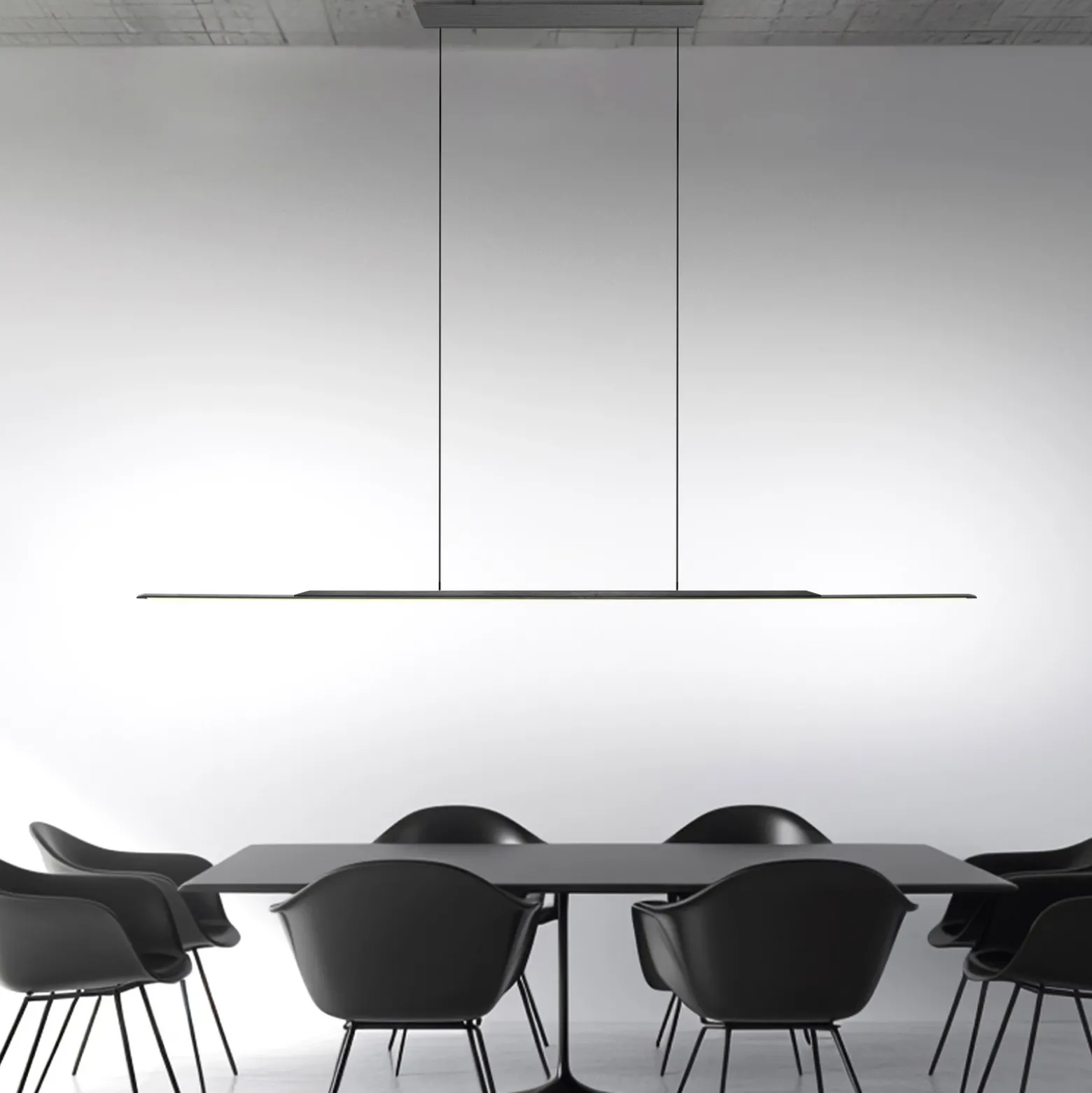 Lámpara colgante LED PURE Surface, gris, 160 cm, aluminio, 3000 K