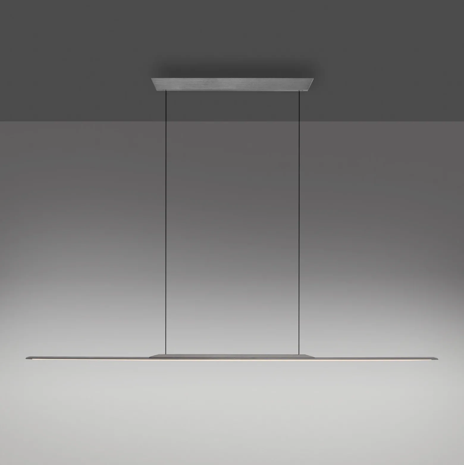 Lámpara colgante LED PURE Surface, gris, 160 cm, aluminio, 3000 K