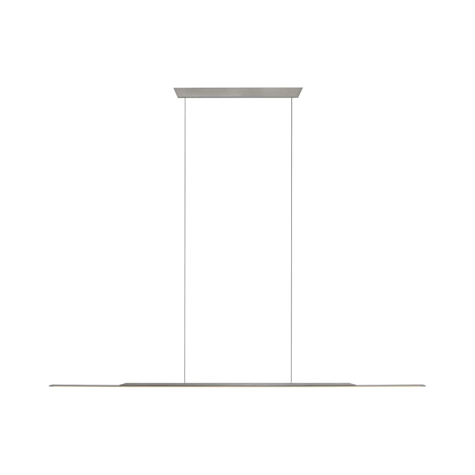 Lámpara colgante LED PURE Surface, gris, 125 cm, aluminio, 3000 K