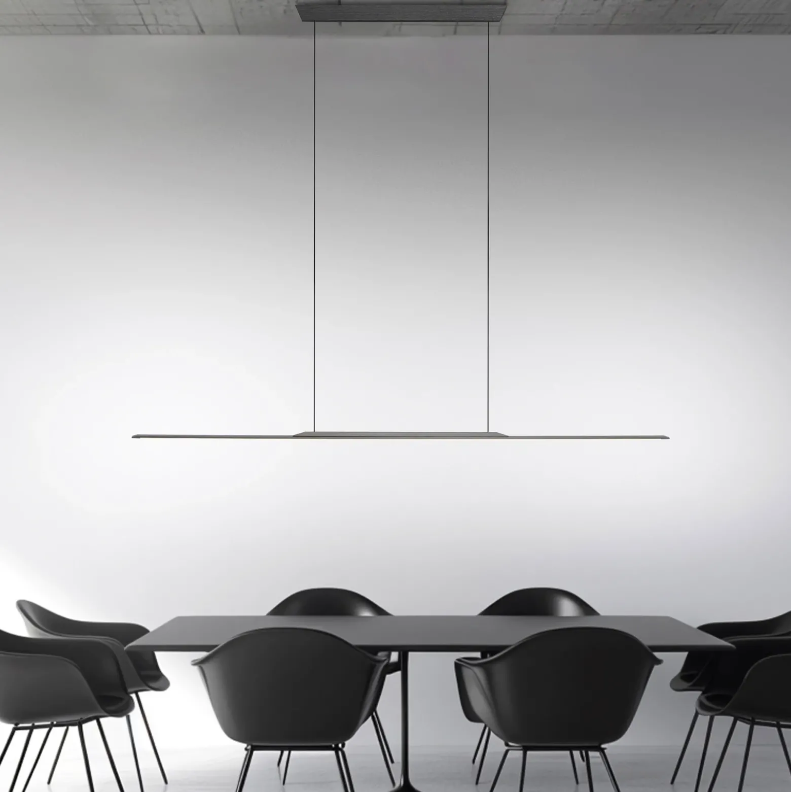 Lámpara colgante LED PURE Surface, gris, 125 cm, aluminio, 3000 K