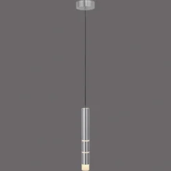 Lámpara colgante LED PURE Vega, cilíndrica, aluminio