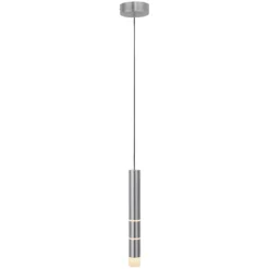 Lámpara colgante LED PURE Vega, cilíndrica, aluminio