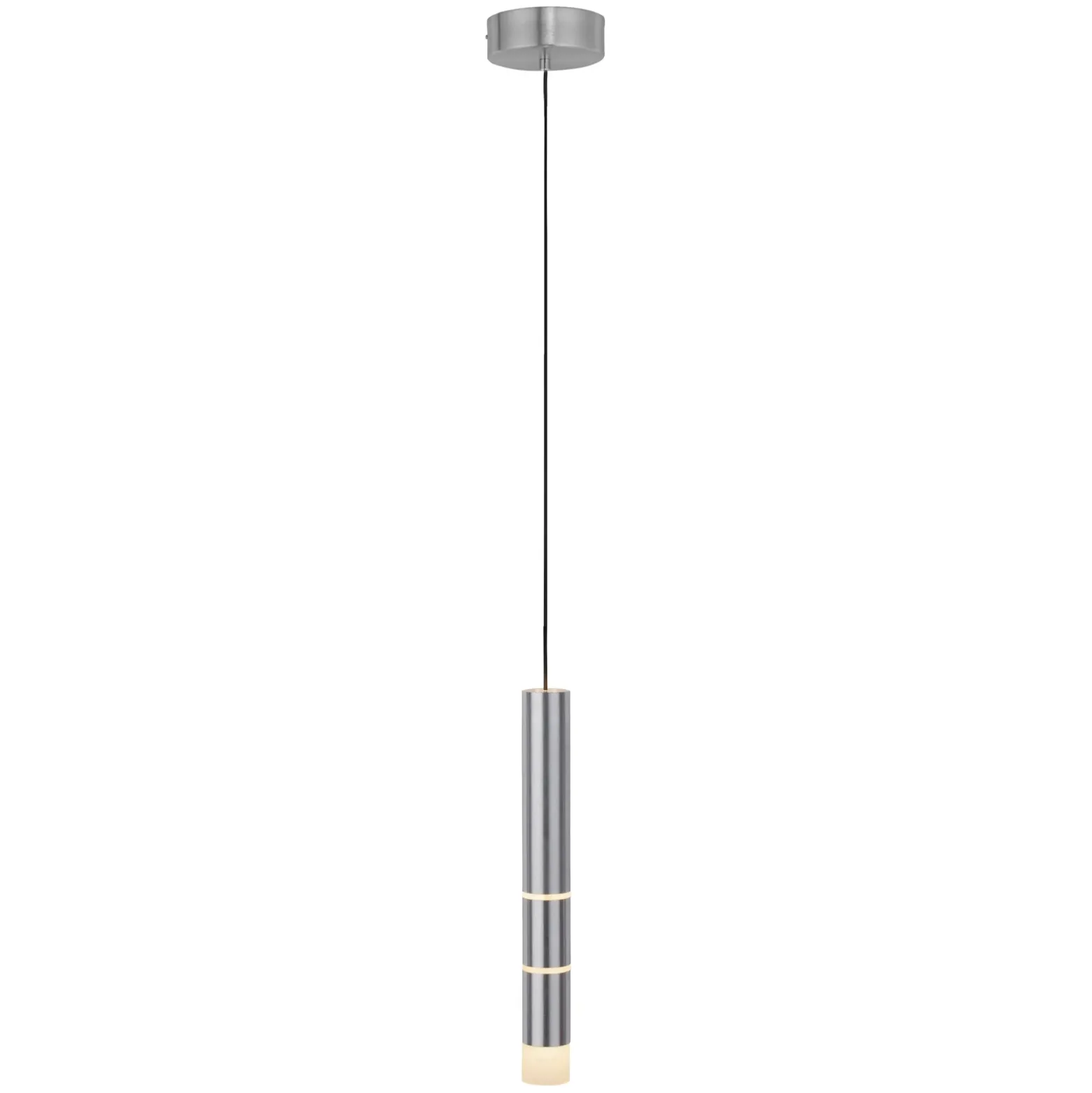 Lámpara colgante LED PURE Vega, cilíndrica, aluminio