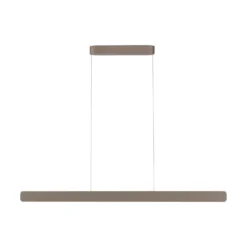 Lámpara colgante LED Q-Stretto de Paul Neuhaus, bronce, 120 cm