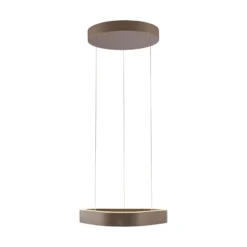 Lámpara colgante LED Q-Stretto de Paul Neuhaus, bronce, 40,8 cm