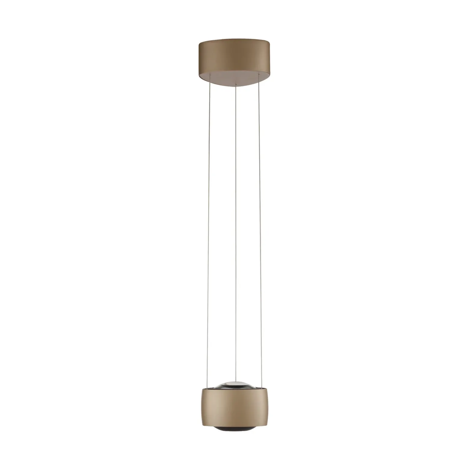 Lámpara colgante LED Q-Stretto de Paul Neuhaus, bronce, 14,5 cm