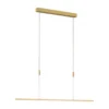 Lámpara colgante LED Quitani Tolu, longitud 119 cm, latón