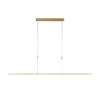 Lámpara colgante LED Quitani Tolu, longitud 179 cm, latón