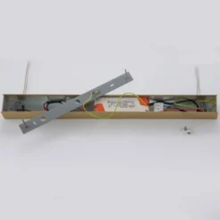 Lámpara colgante LED Quitani Tolu, longitud 119 cm, latón