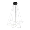 Lámpara colgante LED Revolve, 3 luces, blanca, acrílica, atenuable