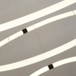 Lámpara colgante LED Revolve, 3 luces, blanca, acrílica, atenuable