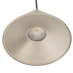Lámpara colgante LED Rhodes de Lucande, 4 luces, níquel, 82 cm