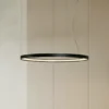 Lámpara colgante LED Rio 110, horizontal, 3.000 K, negra