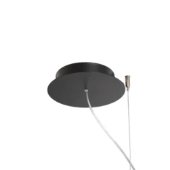 Lámpara colgante LED Rio 110, horizontal, 3.000 K, negra
