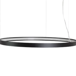 Lámpara colgante LED Rio 110, horizontal, 3.000 K, negra