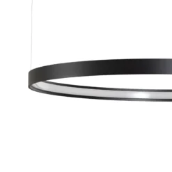 Lámpara colgante LED Rio 110, horizontal, 3.000 K, negra