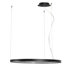 Lámpara colgante LED Rio 110, horizontal, 3.000 K, negra