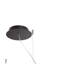 Lámpara colgante LED Rio 78 horizontal, 3.000 K, negra