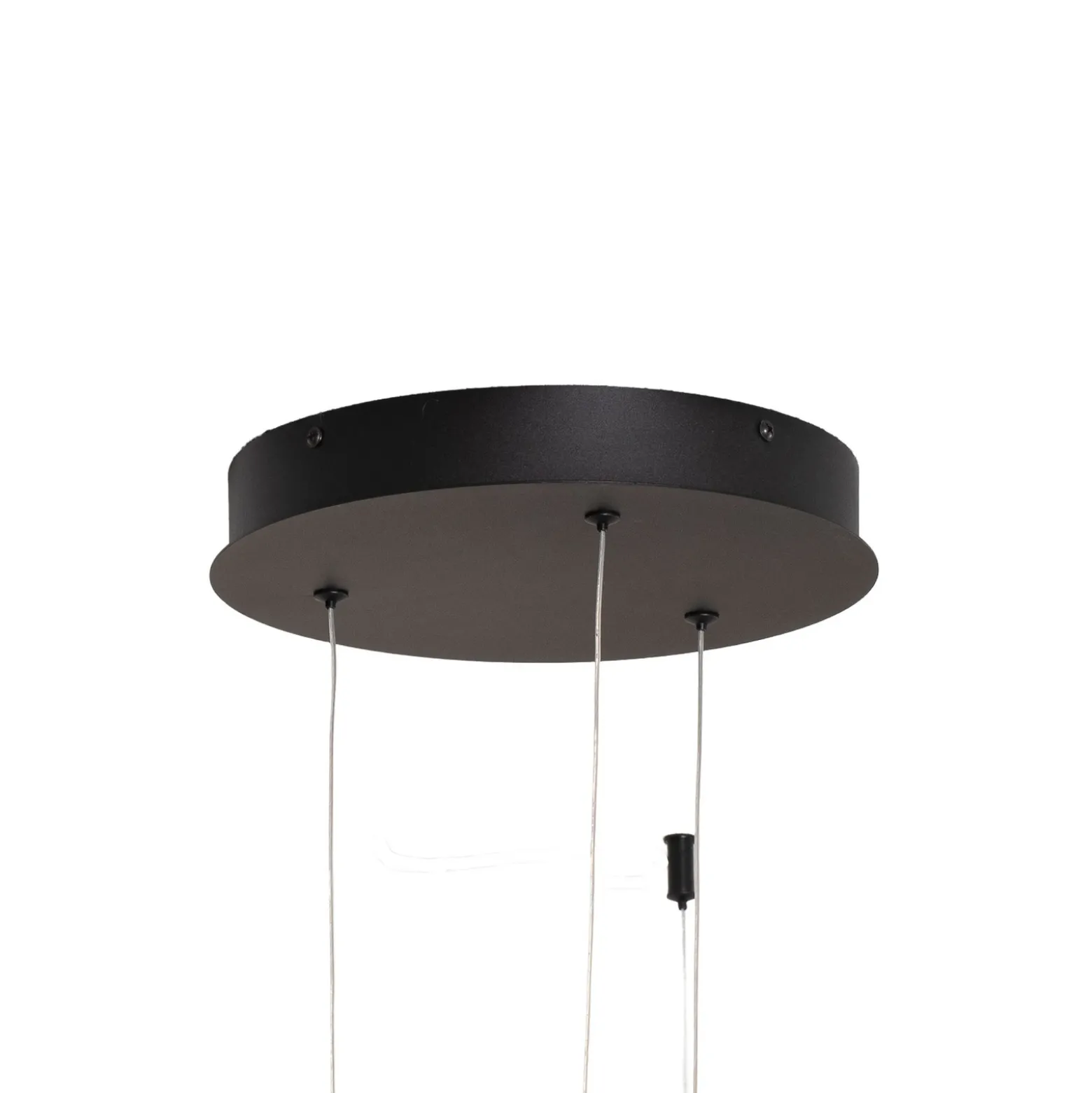 Lámpara colgante LED Saturno, negro, 3 luces, metal, 4000 K