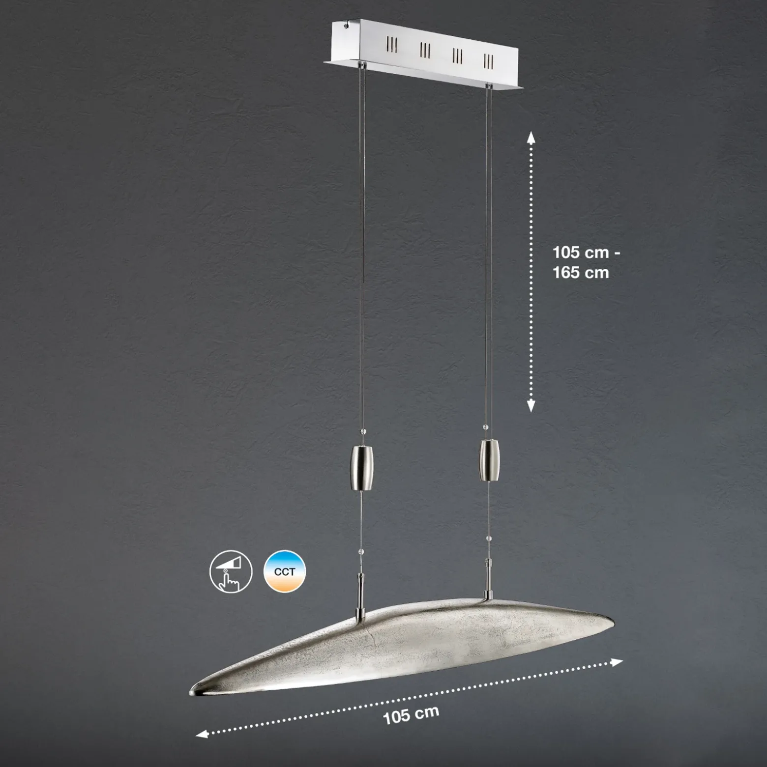 Lámpara colgante LED Shine color luz ajustable
