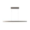 Lámpara colgante LED Silvano, níquel, longitud 115 cm, CCT, regulador táctil