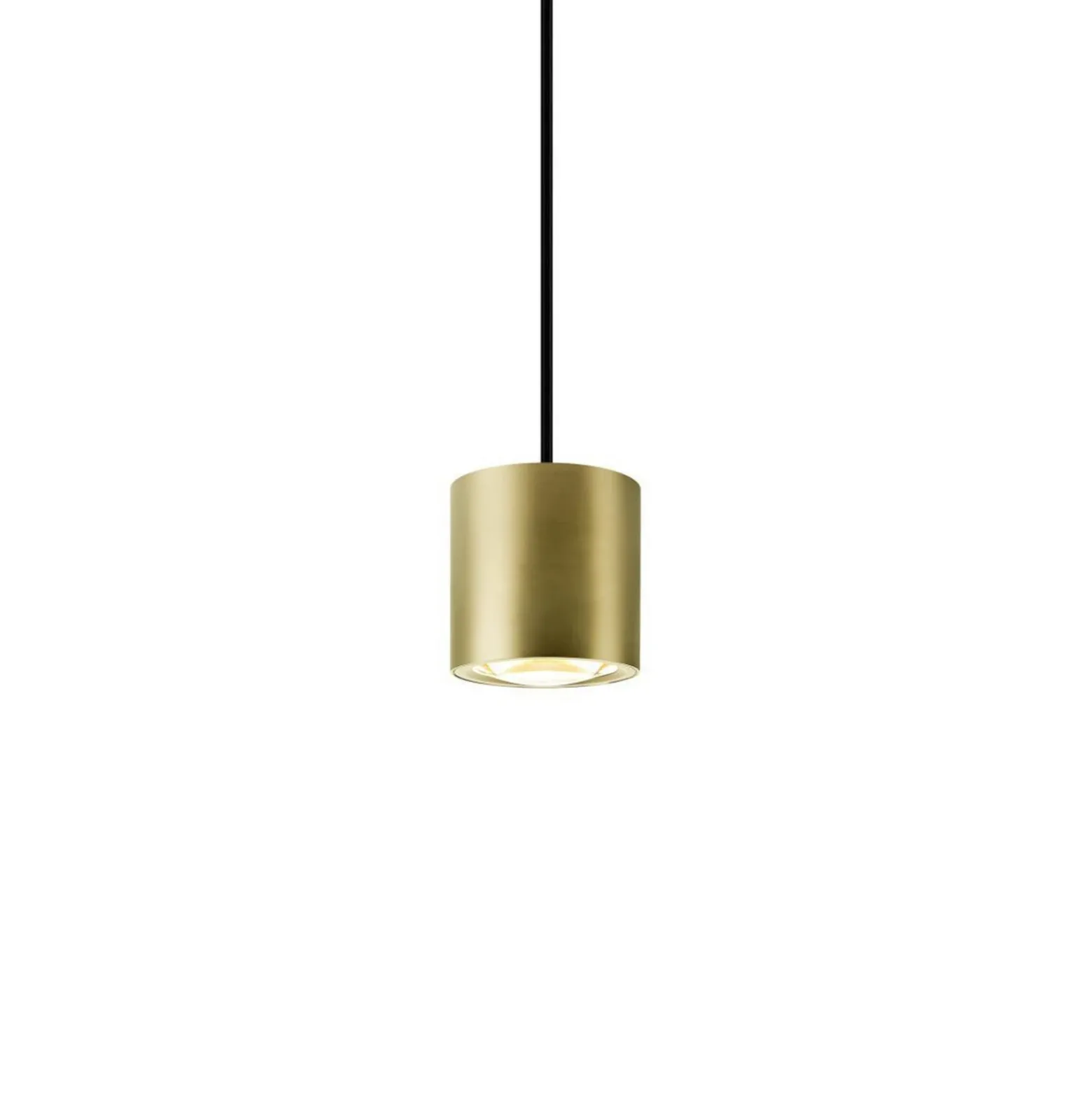 Lámpara colgante LED SLV Oculus, color latón, Ø 9 cm, atenuable hasta