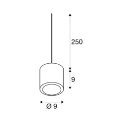 Lámpara colgante LED SLV Oculus, color latón, Ø 9 cm, atenuable hasta