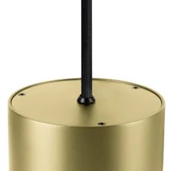 Lámpara colgante LED SLV Oculus, color latón, Ø 9 cm, atenuable hasta