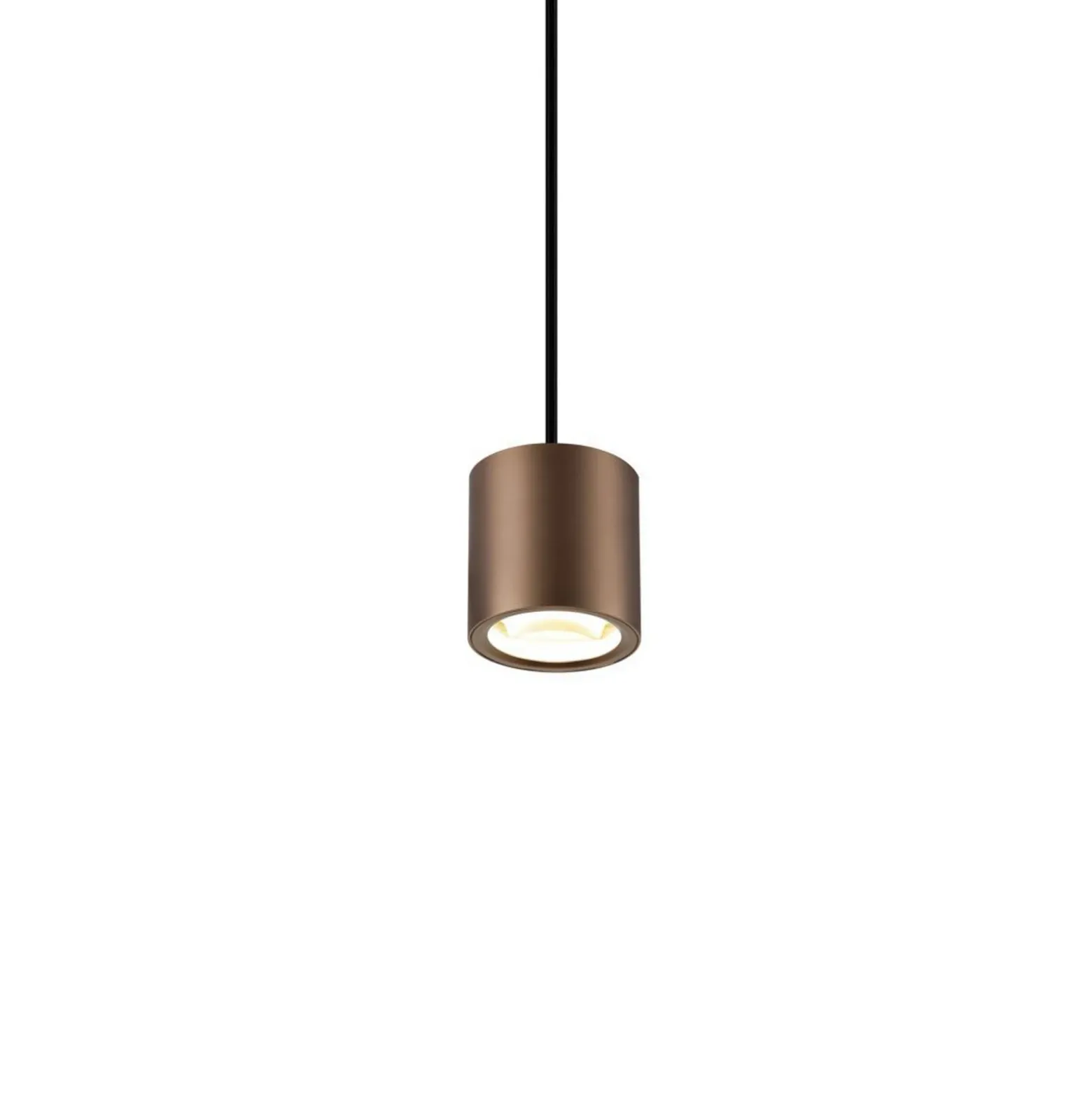 Lámpara colgante LED SLV Oculus, color cobre, Ø 9 cm, atenuable a luz cálida