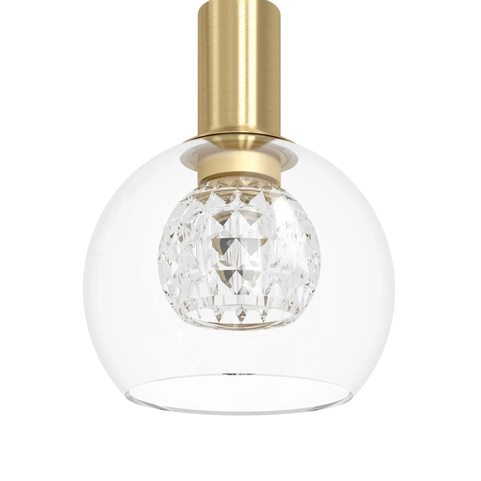 Lámpara colgante LED Stars of Light Terque, latón, Ø 54 cm, 6 luces