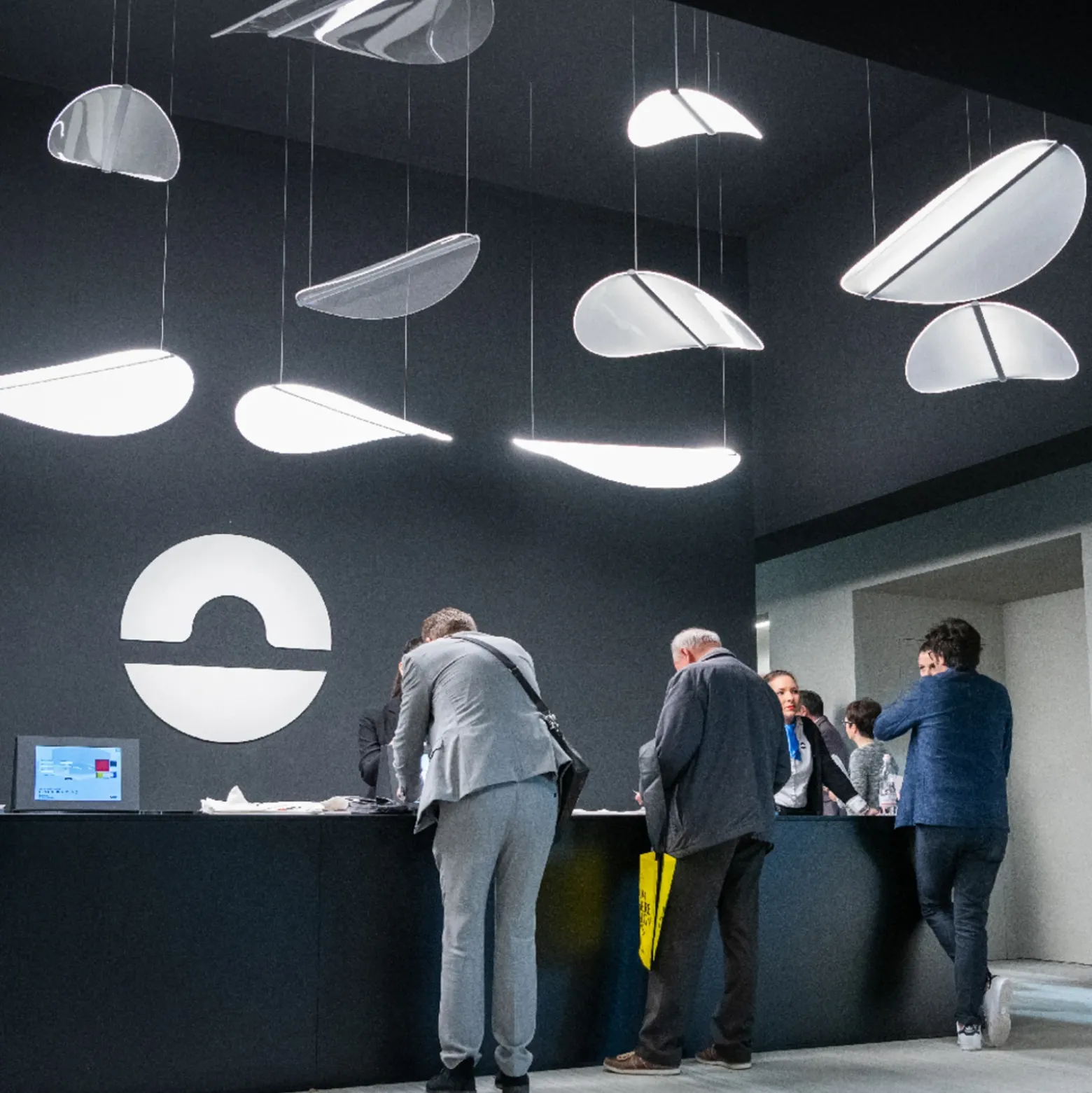 Lámpara colgante LED Stilnovo Diphy 1 luz DALI-Push 96 cm