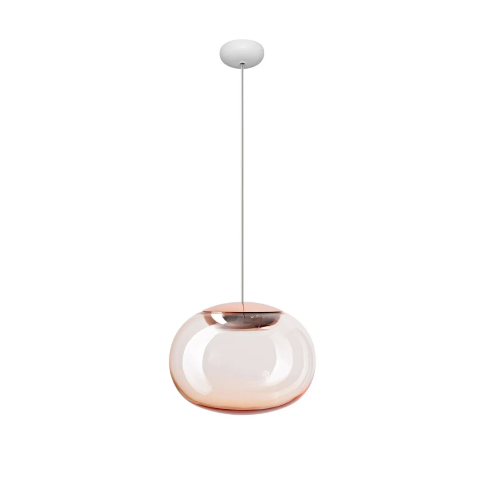 Lámpara colgante LED Stilnovo La Mariée cobre/blanco