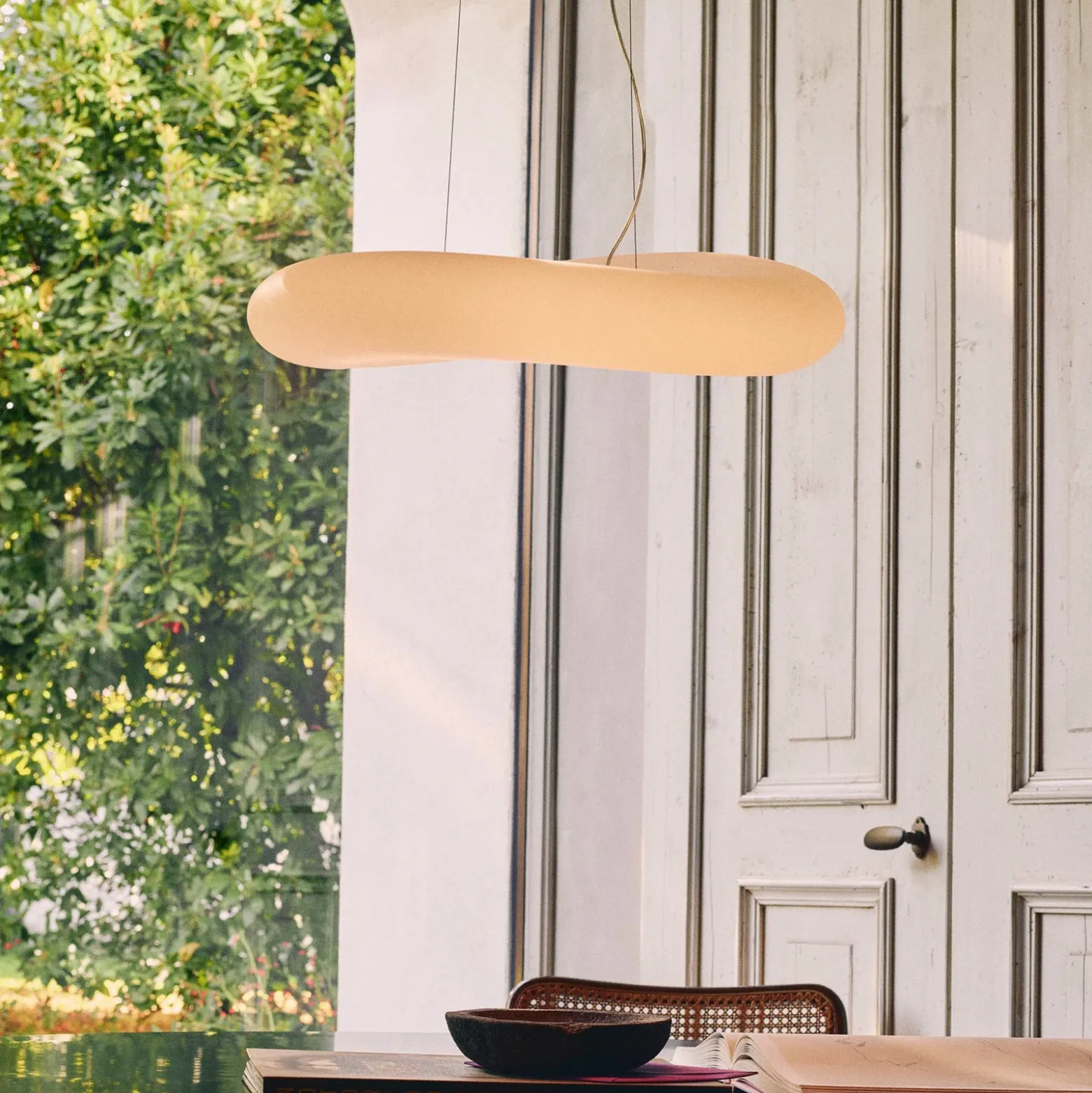 Lámpara colgante LED Stilnovo Mr. Magoo, fase, Ø 76 cm